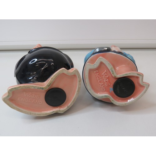 295 - Two vintage Wade money boxes with stoppers - Sir Nathaniel and Lady Hilary.