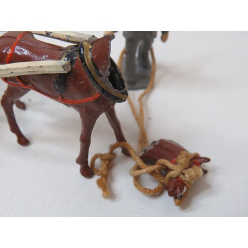 299 - 1938 Charben's Horse Drawn Milk delivery float with milkman and one other figure (broken horse)