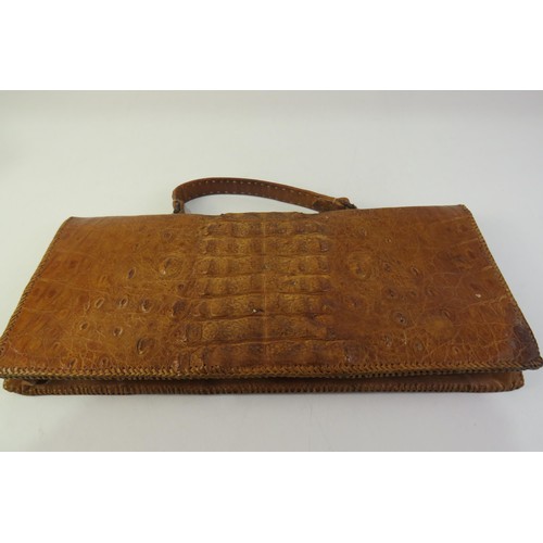 51 - 1950's Alligator skin bag