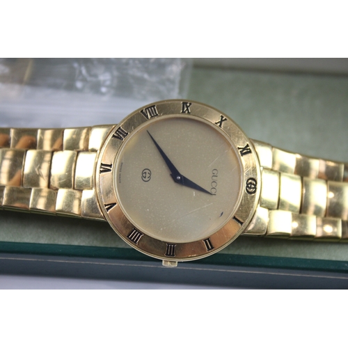 1 - Gucci Gold Tone Dress Watch Ref. 3300M Quartz WORKING