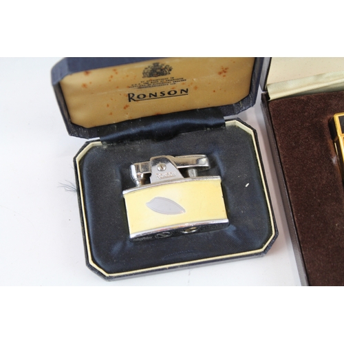 143 - Tobacciana Collectables Pocket Lighters  Inc Ronson, Boxed