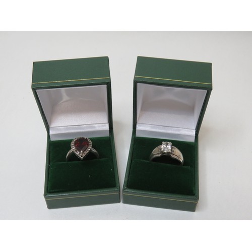 106 - Two sterling silver rings- boxed