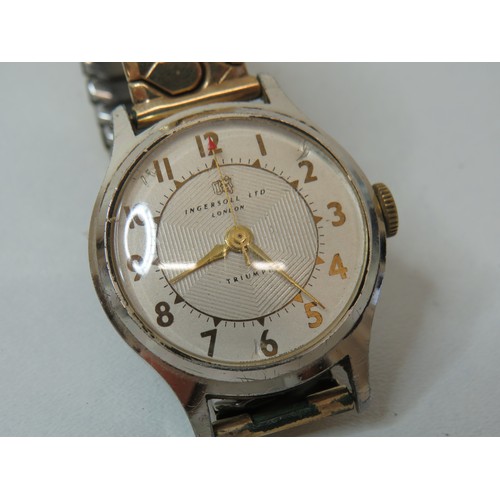 260 - Gents ingersoll vintage mechanical wristwatch