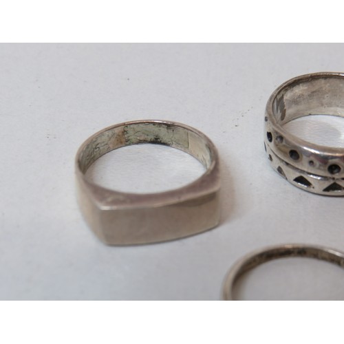 236 - Five silver rings