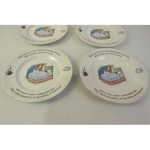 439 - Six wedgewood peter rabbit side plates