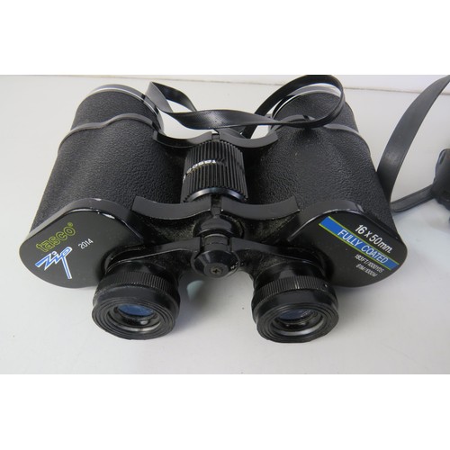 393 - Five pairs of binoculars