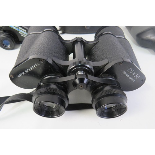 393 - Five pairs of binoculars