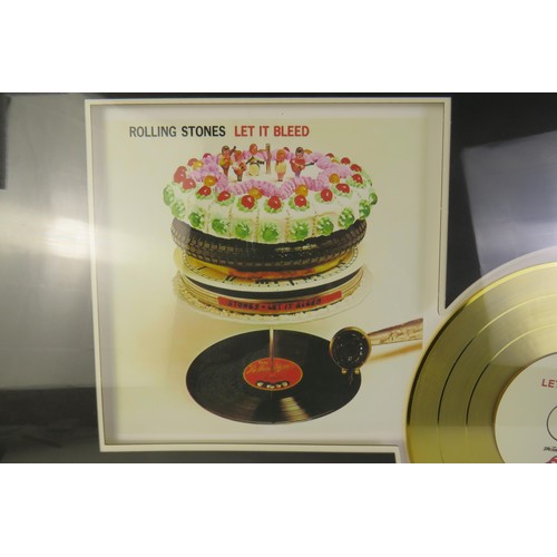 208 - Framed Rolling Stones gold disc - Let it Bleed