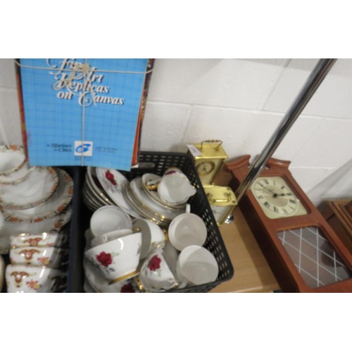 440 - Selection of mixed items including reid's park place china, colclough and royal stafford china, wall... 