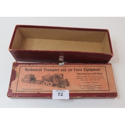 72 - Box for Britains Mechanica Transport and Air Force Lorry (box only)