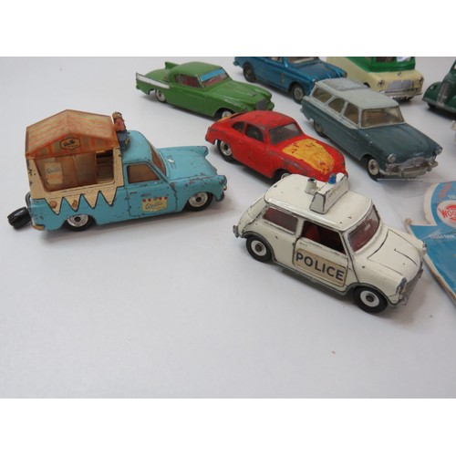 98 - Selection of vintage diecast includes Corgi and Dinky.