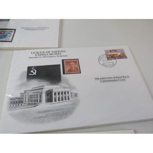 84 - Collection of Danbury Mint First day covers includes, Military WW2, Churchill etc.