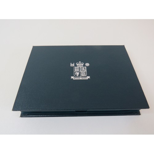 82 - 1992 UK Proof Coin Set collection with dual dated 1992/93 Fifty pence coin in blue folder.