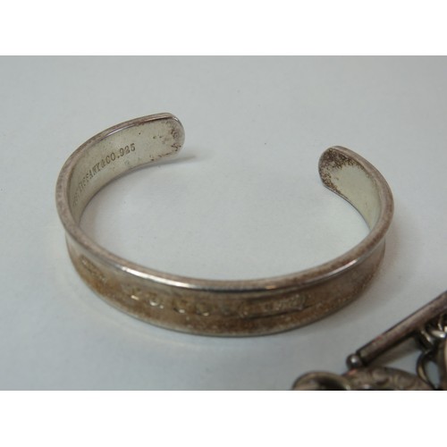 74 - Fashion jewellery bracelets, bangles, charms including 925 silver.