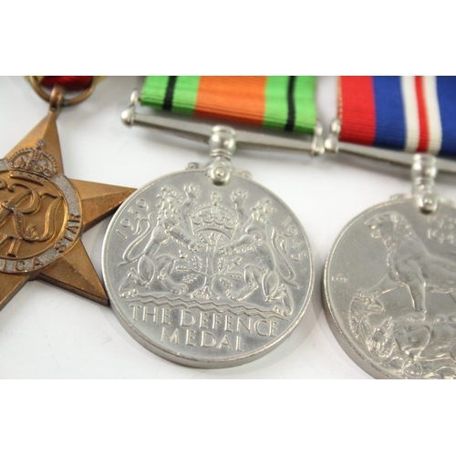 540 - Mounted WW2 Africa Star Medal Group & Ribbon Bar