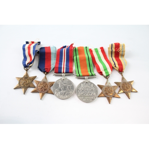 543 - WW2 Medals Inc Africa, Italy, France & Germany Stars, Etc x 6