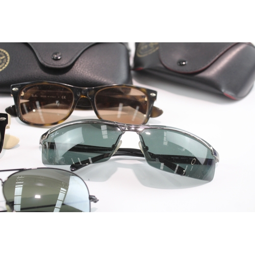 628 - Collection of Designer Rayban Inc Cases  x 5