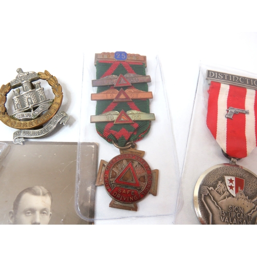 3 - Various Medals, badges, cap badges etc.