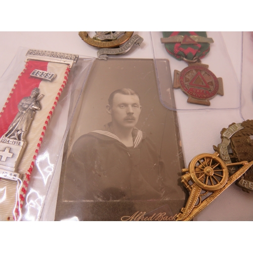 3 - Various Medals, badges, cap badges etc.