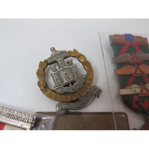 3 - Various Medals, badges, cap badges etc.