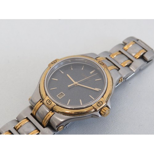 428 - Mens Gucci wristwatch (black case missing)