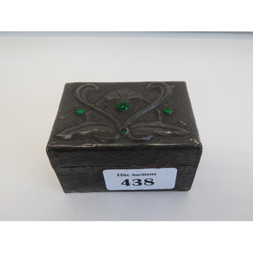 438 - Antique Arts & Crafts box