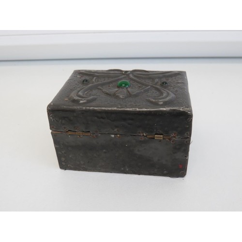 438 - Antique Arts & Crafts box