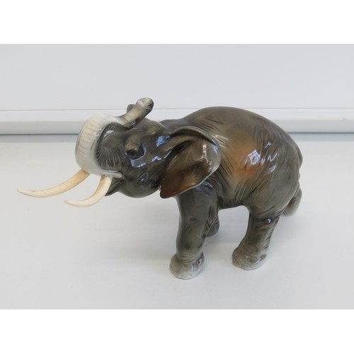 442 - Vintage Royal Dux elephant figure