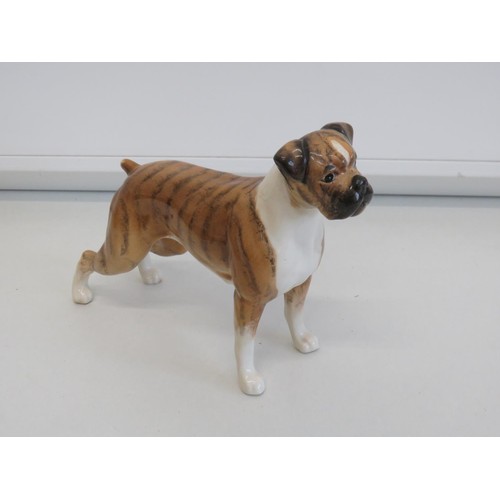 443 - Vintage Beswick boxer dog figure