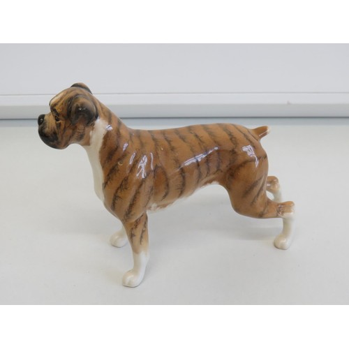 443 - Vintage Beswick boxer dog figure