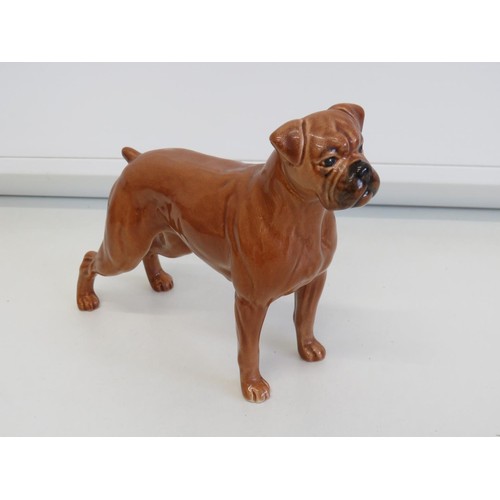 444 - Vintage Beswick boxer dog figure