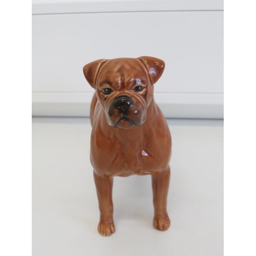 444 - Vintage Beswick boxer dog figure