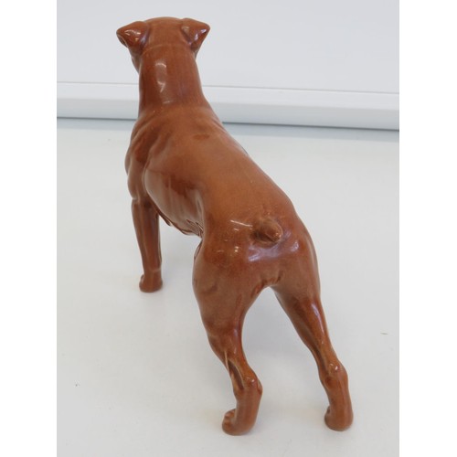 444 - Vintage Beswick boxer dog figure