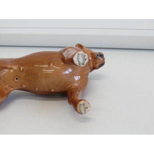 444 - Vintage Beswick boxer dog figure