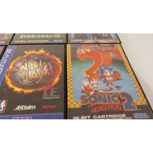 1 - Fourteen Sega Mega Drive Games to include Jungle Strike, Sonic 2, Fifa Soccer, Adams Family etc