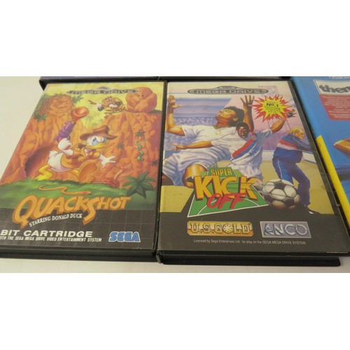 2 - Twelve Sega Mega Drive Games to include Theme Park, Quack Shot, Wiz 