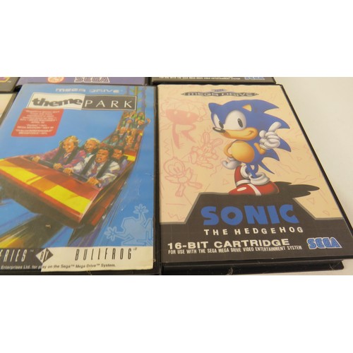 2 - Twelve Sega Mega Drive Games to include Theme Park, Quack Shot, Wiz 