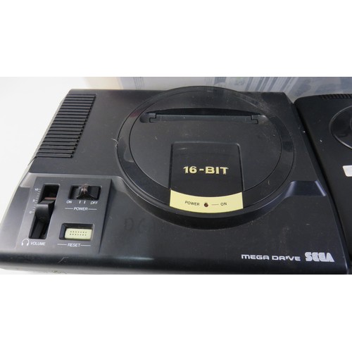 8 - Two Sega Mega Drive 16 Bit Consoles, Controllers, Cables etc