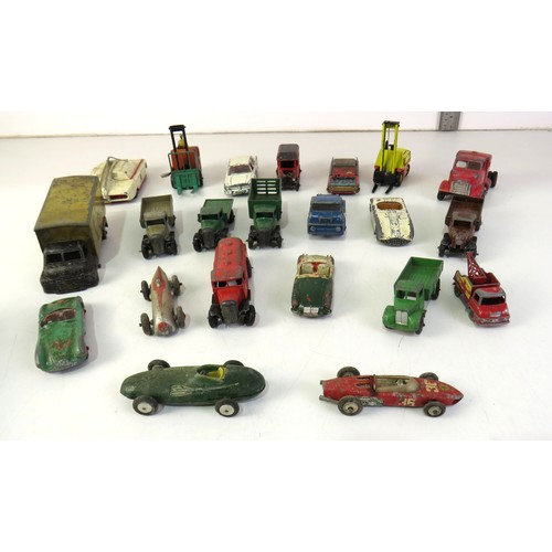 267 - Vintage playworn diecast includes Corgi and Dinky.