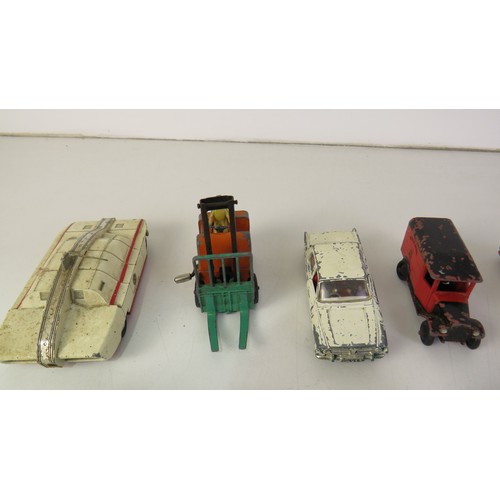 267 - Vintage playworn diecast includes Corgi and Dinky.