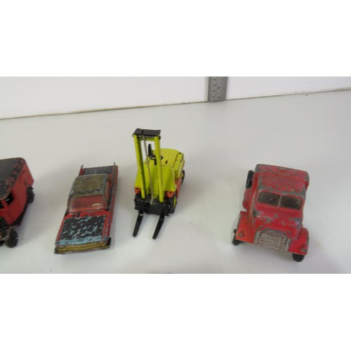 267 - Vintage playworn diecast includes Corgi and Dinky.