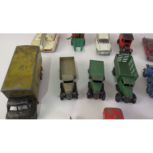 267 - Vintage playworn diecast includes Corgi and Dinky.