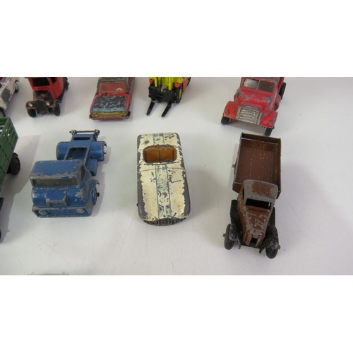 267 - Vintage playworn diecast includes Corgi and Dinky.