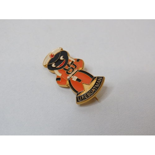 23 - Vintage Robertsons Golly 1980's lifeboatman badge