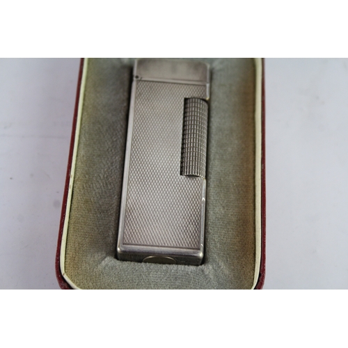 650 - Dunhill Rollagas Lighter Boxed Silver Plated Swiss Made