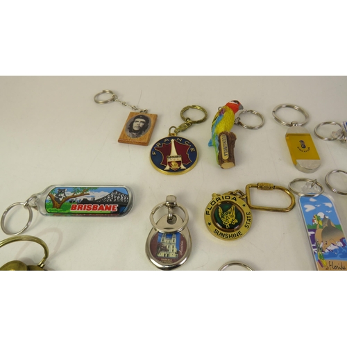 152 - Thirty various key rings