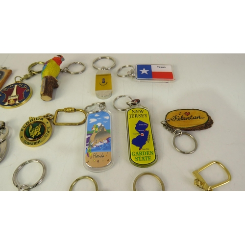 152 - Thirty various key rings