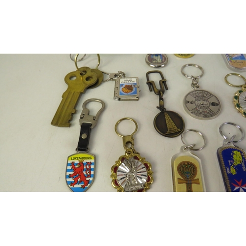 152 - Thirty various key rings