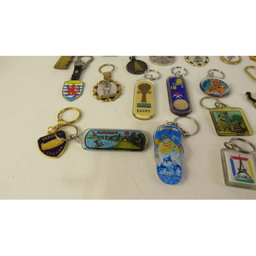 152 - Thirty various key rings