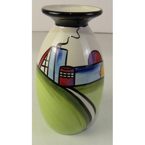 162 - Lorna Bailey lipped vase - deco house